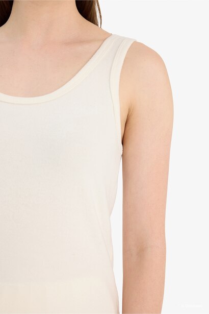Loose Fit Knitwear Look Tank Top