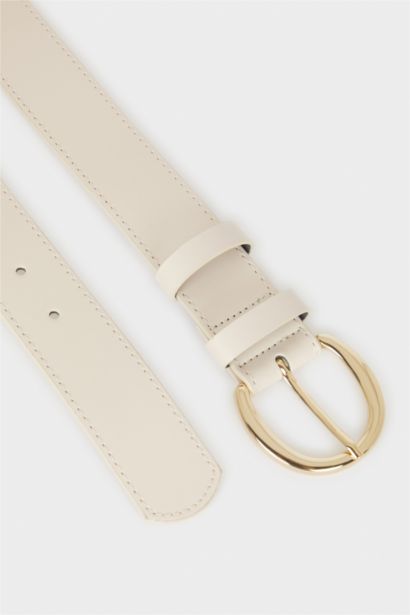 Kadın Büyük Toka Suni Deri Jean Kemeri