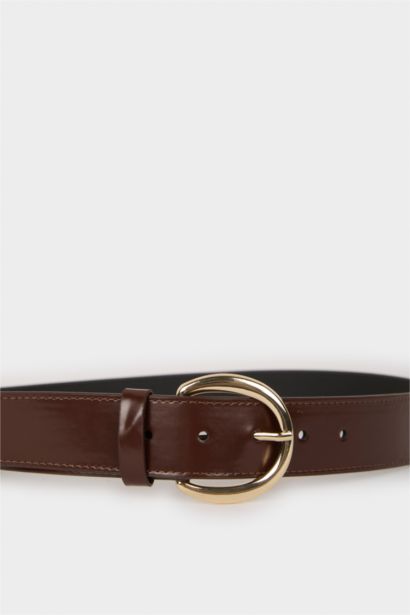 Kadın Büyük Toka Suni Deri Jean Kemeri