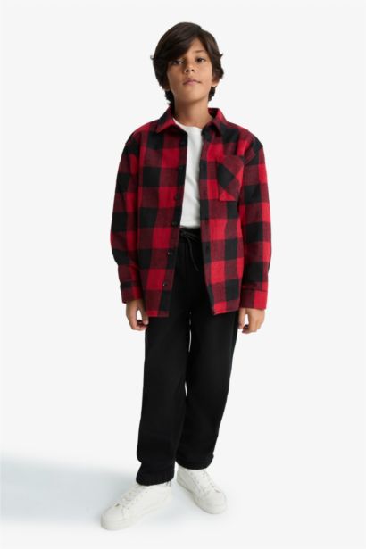 Standart Paça Pelüş Astar Jogger Pantolon Erkek Çocuk