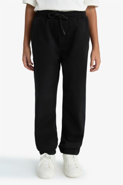 Standart Paça Pelüş Astar Jogger Pantolon Erkek Çocuk