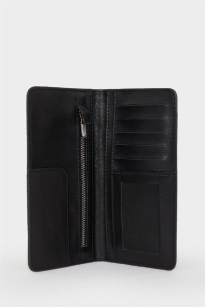 AtolyeWolf x DeFacto Erkek Kroko Desenli Suni Deri Cüzdan