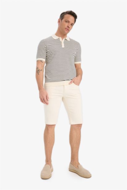 Standard Fit Knitwear Short Sleeve Polo T-Shirt