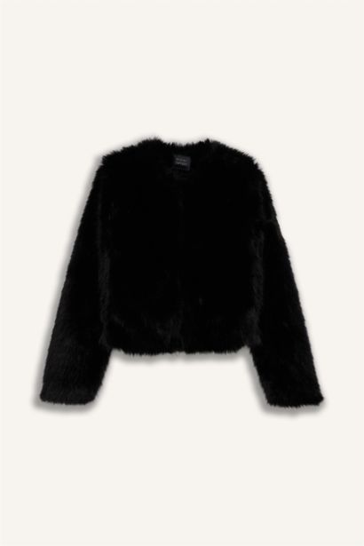 Regular Fit Kısa Suni Kürk