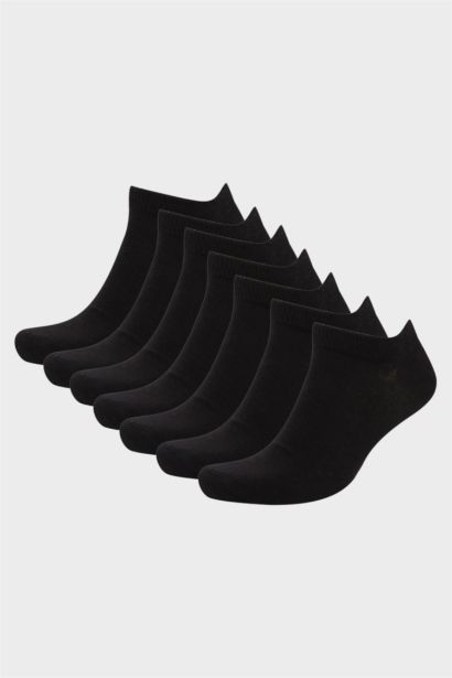 Erkek 7'li Pamuklu Patik Çorap