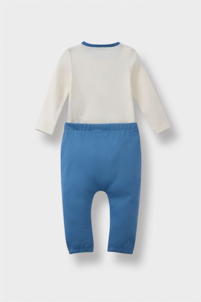 Baby Boy Safari Printed T-Shirt Sweatpants 2 Piece Set