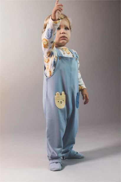 Baby Safari Printed T-Shirt Jumpsuit 2 Piece Set