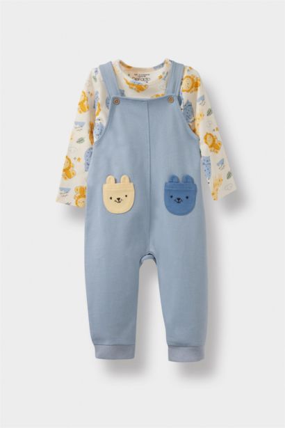 Baby Safari Printed T-Shirt Jumpsuit 2 Piece Set