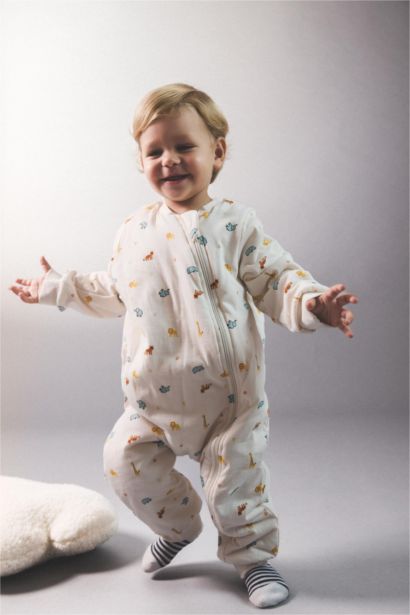 Baby Boy Newborn 1 Tog Fiber Cotton Long Sleeve Jumpsuit