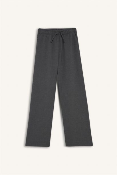 Pantalon large à taille élastique pour fille