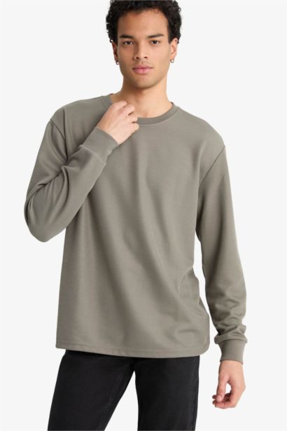 Regular Fit Crew Neck Long Sleeve Body