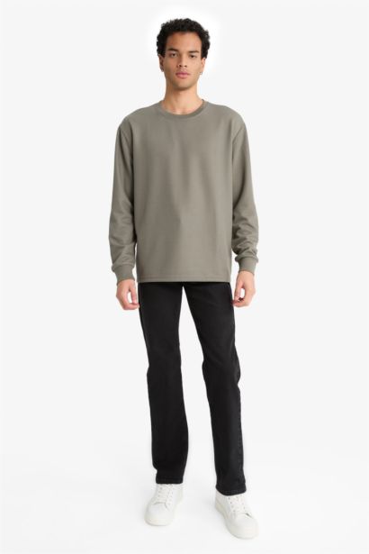 Regular Fit Crew Neck Long Sleeve Body