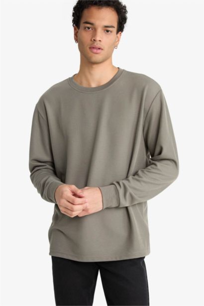 Regular Fit Crew Neck Long Sleeve Body