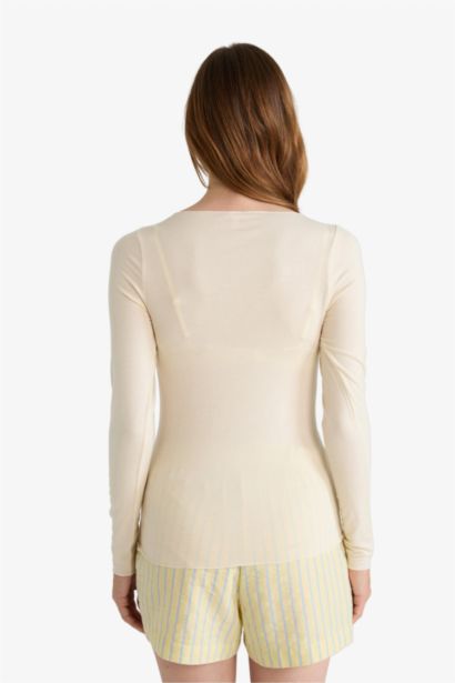 Fall in Love Modal Cashmere Soft Texture Boat Neck Top