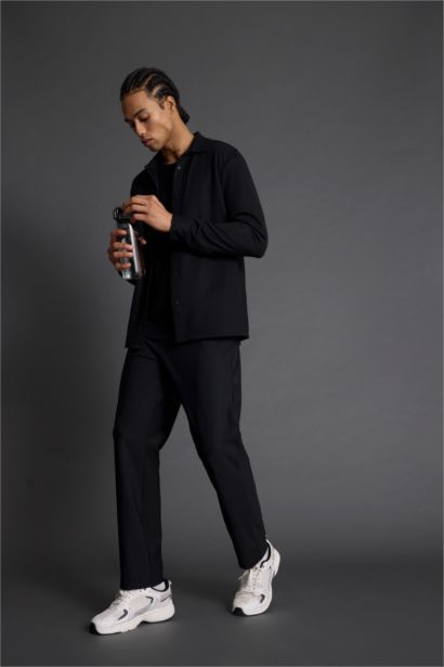 DeFactoFit Standard Fit Woven Sports Trousers