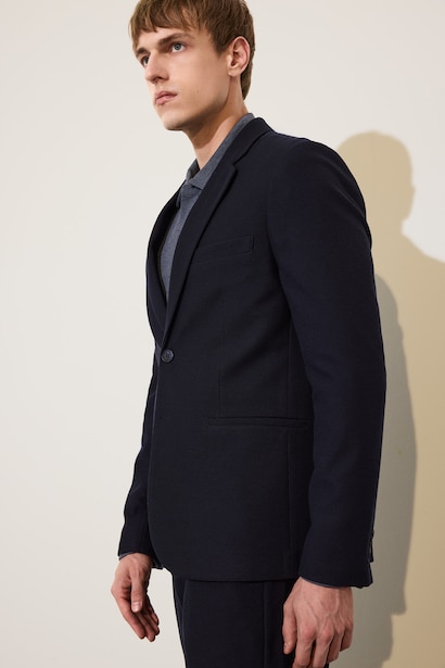 Modern Fit Penye Blazer Ceket