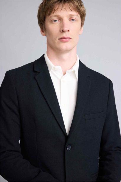 Modern Fıt Penye Blazer Ceket