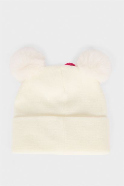 Girl Embroidered Mickey & Minnie Licensed Beret