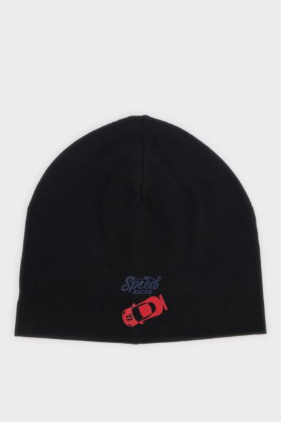 Boy Printed Cotton Beanie