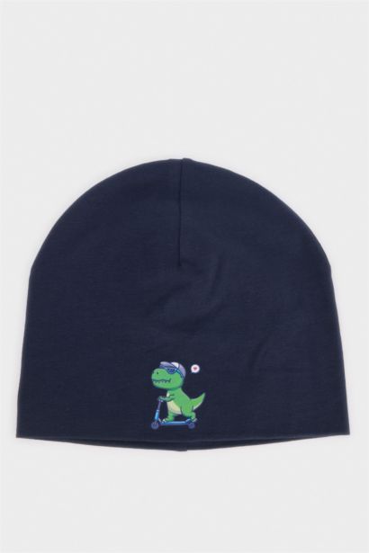 Erkek Çocuk Baskılı Pamuklu Bere