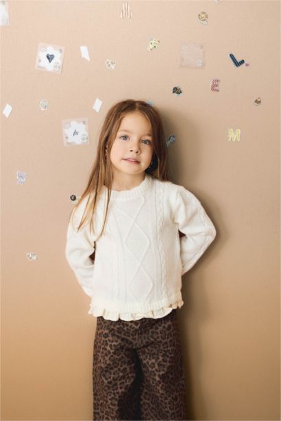 Baby Girl Regular Fit Crew Neck Pullover