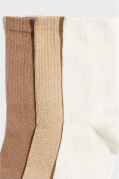 Woman Basic 3 piece Long Socks