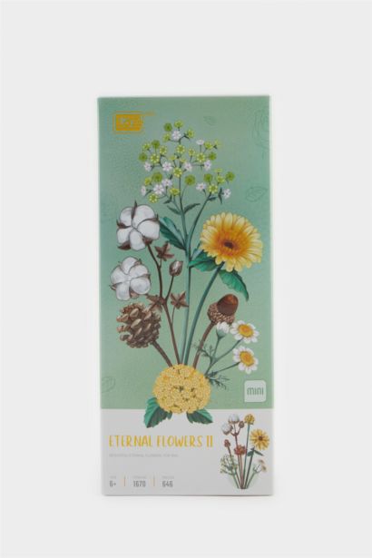 Renkli Çiçek Buketi Blok Set