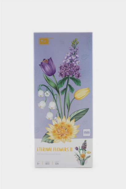 Renkli Çiçek Buketi Blok Set