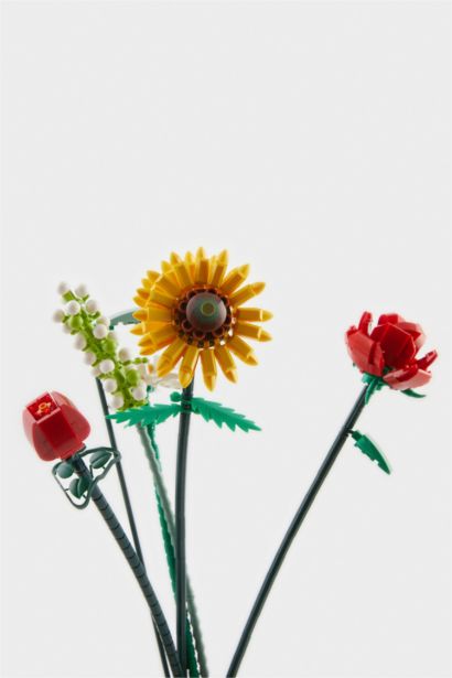 Ayçiçeği Gül ve Papatya Buketi Blok Set