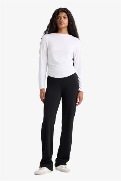 Flare Fit Geniş Paça Termal Tayt