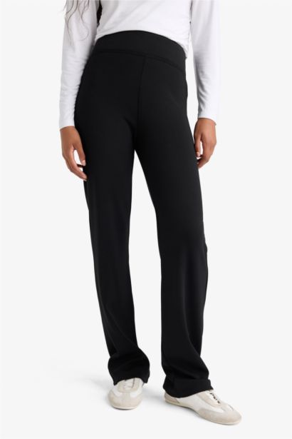 Flare Fit Geniş Paça Termal Tayt