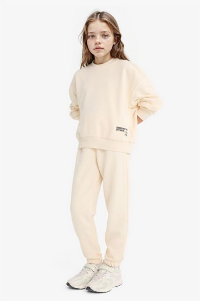 Girl Printed Sweatshirt Sweatpants 2 Piece Set