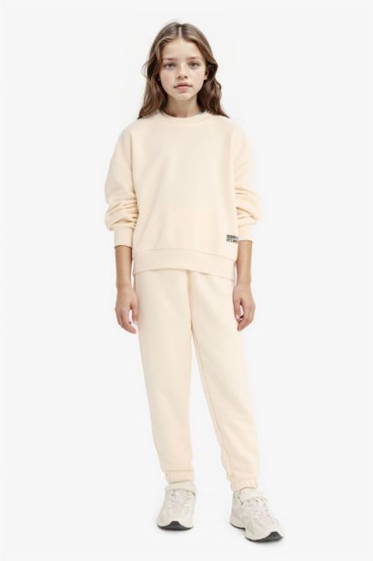 Girl Printed Sweatshirt Sweatpants 2 Piece Set