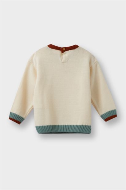 Baby Boy Crew Neck Knit Pullover