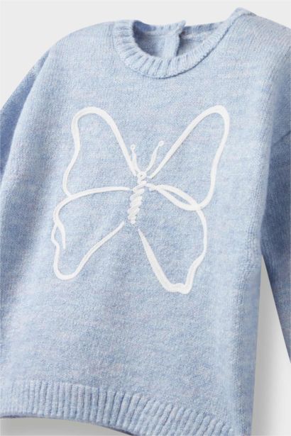 Baby Girl Regular Fit Crew Neck Pullover