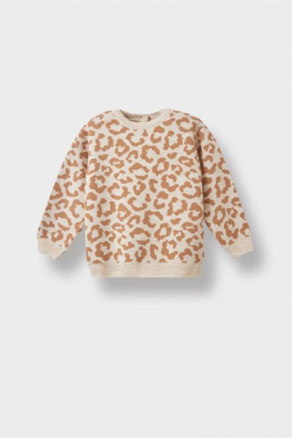 Baby Girl Regular Fit Crew Neck Pullover