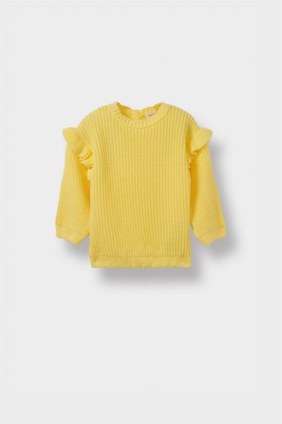 Baby Girl Regular Fit Crew Neck Pullover