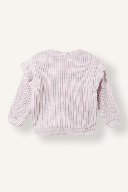 Baby Girl Regular Fit Crew Neck Pullover