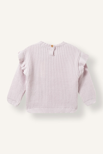Baby Girl Regular Fit Crew Neck Pullover