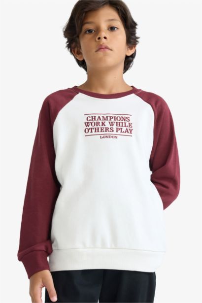 Boy Oversize Fit Embroidered Sweatshirt