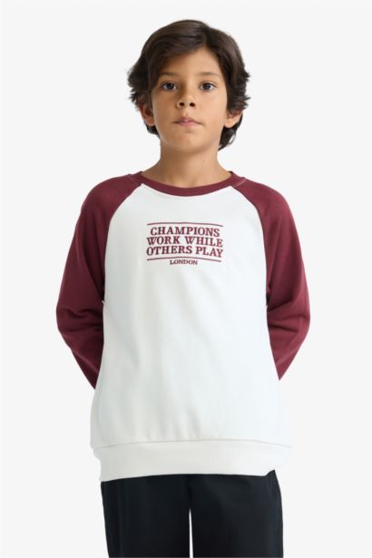 Boy Oversize Fit Embroidered Sweatshirt