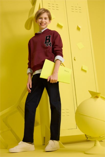 Boy Oversize Fit Printed Hoodie