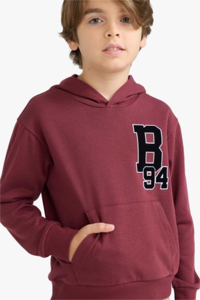 Boy Oversize Fit Printed Hoodie