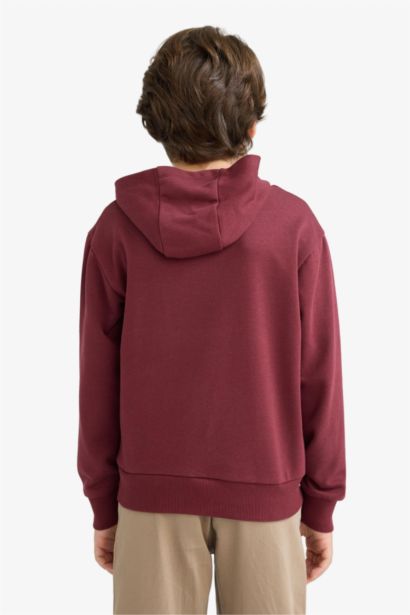 Boy Oversize Fit Printed Hoodie
