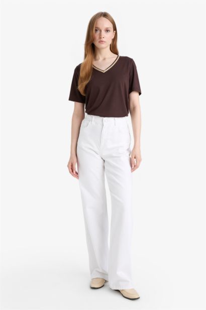 Regular Fit V-Neck Short Sleeve T-Shirt