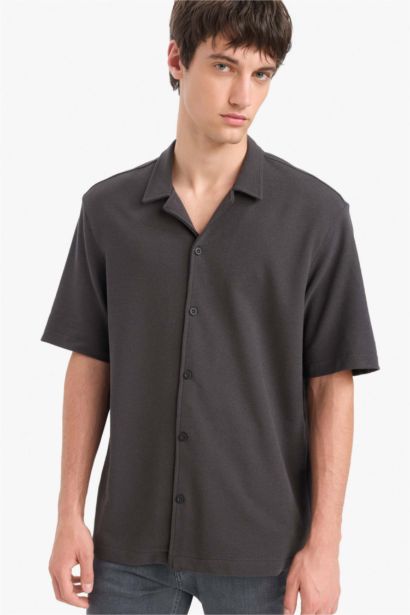 قميص صيفي نص ردن قصة مريحة وياخة عالية