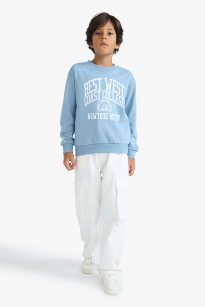 Boy Regular Fit Crew Neck Sweatshirt