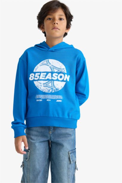 Sweat à capuche imprimé pour garçon