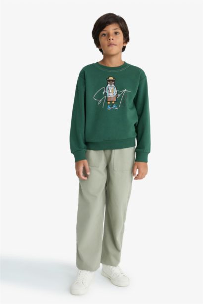 سويت شيرت ولادي قصة عادية بياخة مستديرة