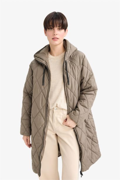 Regular Fit Hooded Rain Coat